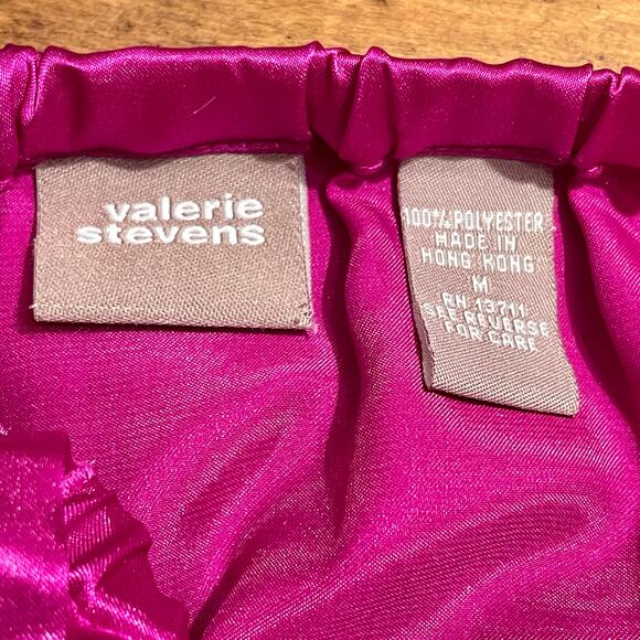 Valerie Stevens 2-Piece Pajama Set Womens Sz M Plum Color Soft Silky 00.1=A0037 - Picture 15 of 15